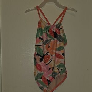 Floral Kids Swim One Piece